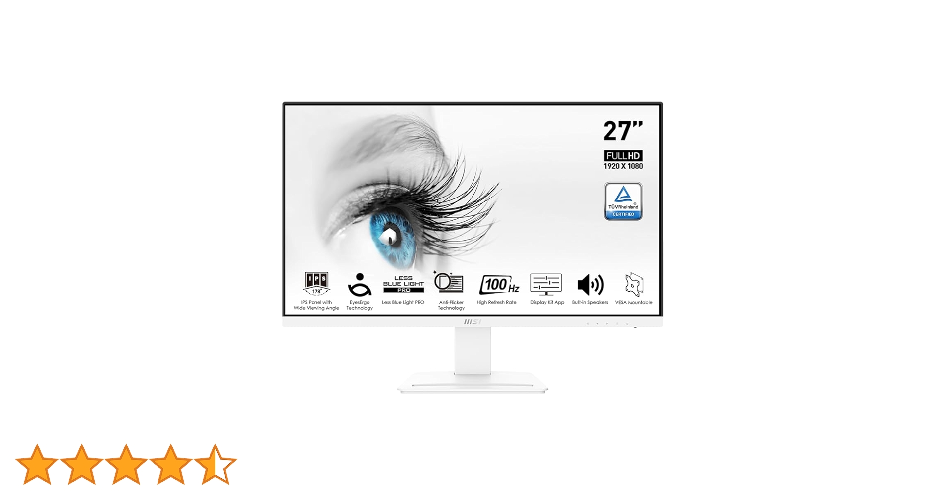 M*n様 【25年4月製】MSI　PROMP273AWホワイトモニター27インチ PRO MP273AW | Professional Business Monitor for Work and